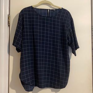 EUC UNIQULO Windowpane blouse